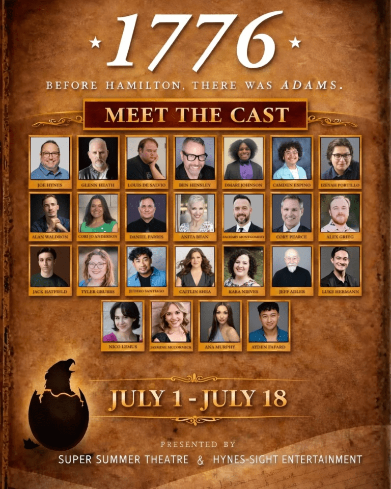 The cast of 1776 at Super Summer Theatre. c/o Super Summer Theatre