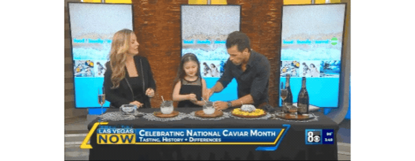 Celebrating National Caviar Month on CBS Las Vegas Now