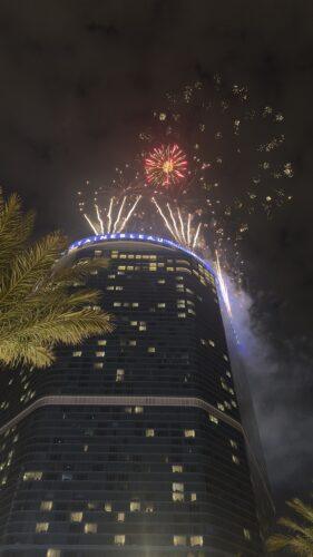 4th of July fireworks at Fontainebleau Las Vegas.