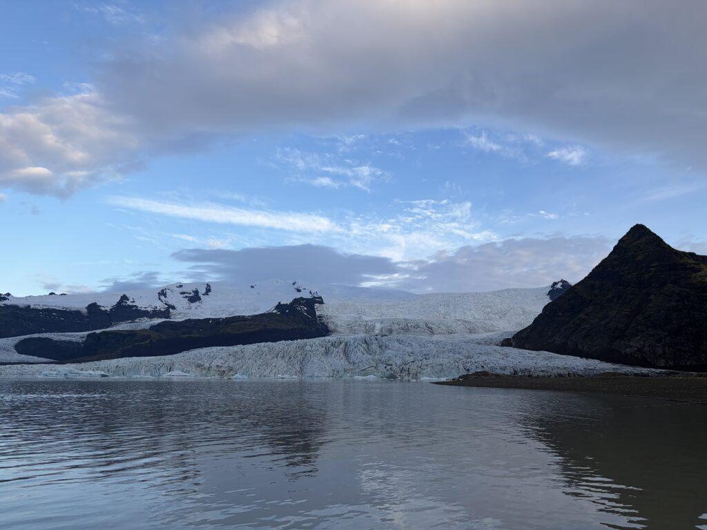 Fjallsárlón Iceberg lagoon in Iceland at 4 am. Image by Kristen Klein