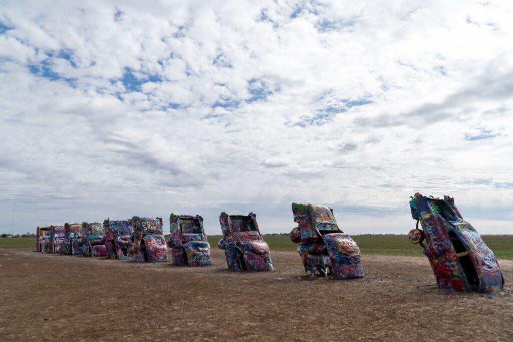 Cadillac Ranch.  Image by Ken Jacobsen