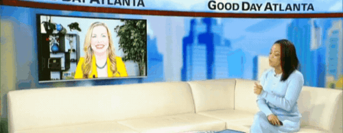 Christianne Klein on Fox Atlanta with Alex Whittler. c/o FOX Atlanta