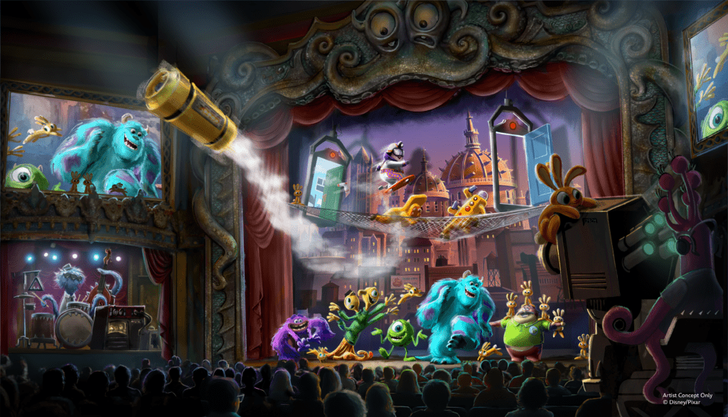 Welcome to Monstropolis at Disney's Hollywood Studios – Theater Concept Art c/o Disney
