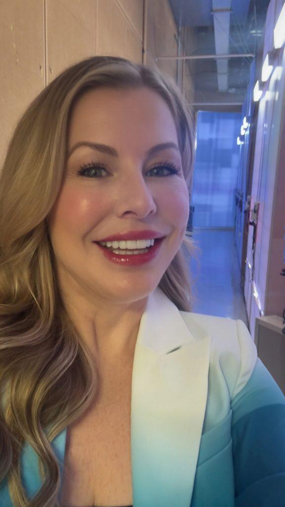 Christianne Klein backstage at CBS