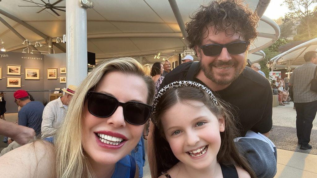 Christianne, Dan, and Livia enjoying summer 2026. Image by Christianne Klein