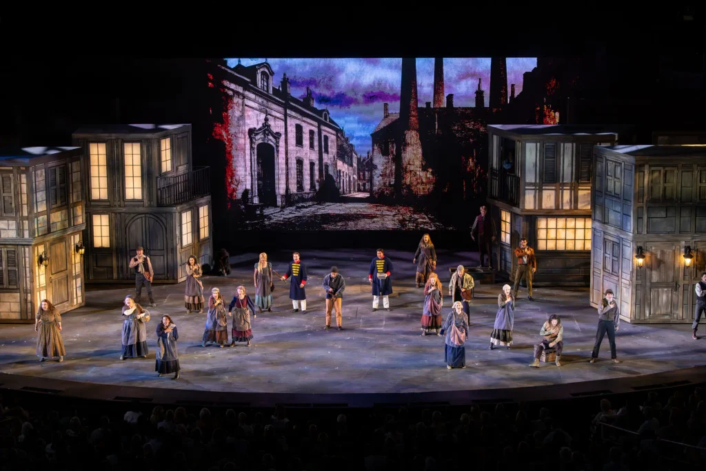 The cast of Les Misérables at Tuacahn Amphitheatre.  c/o Tuacahn Amphitheatre.